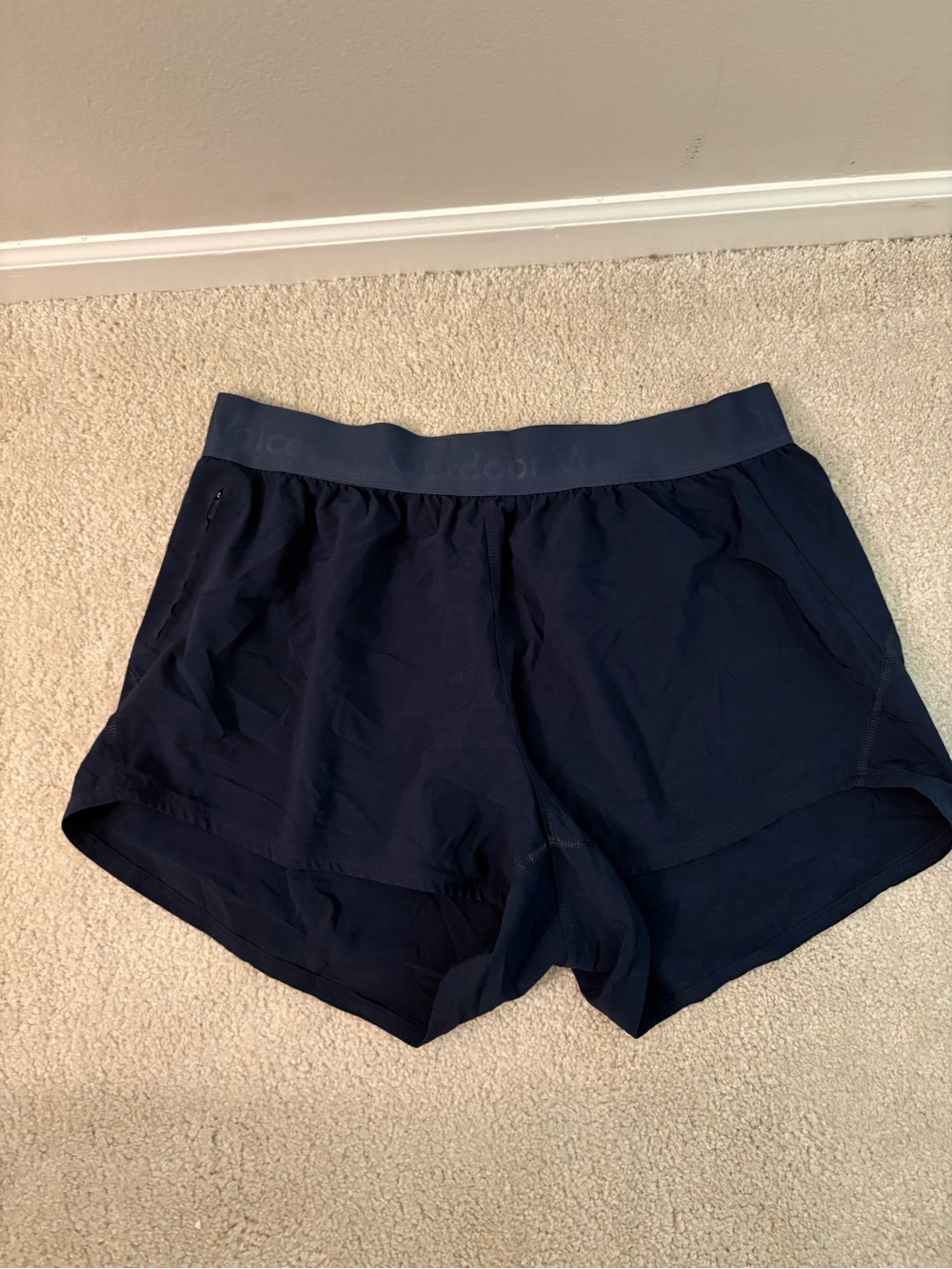 Outdoor Voices Navy Athletic Shorts